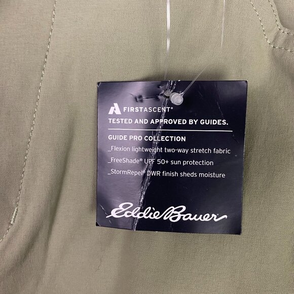 Eddie Bauer First Ascent Guide Pro Shorts Men's 36 Green Khaki Olive Hiking NWT - Picture 4 of 16